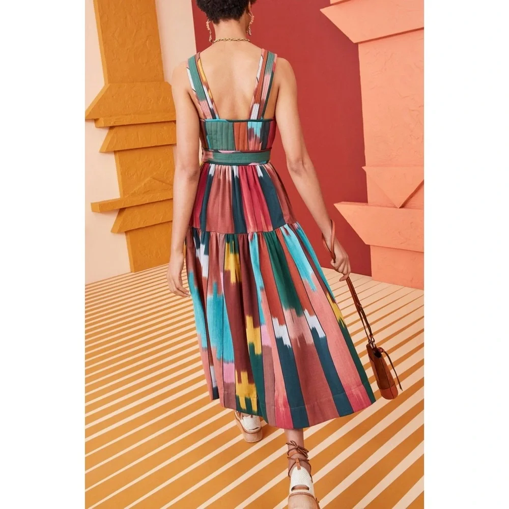 Ulla Johnson Varda Midi Dress Souk 6 - Picture 3 of 13